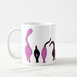 Purple Cat Butts Coffee Mug