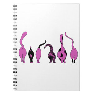 Purple Cat Butts Notebook