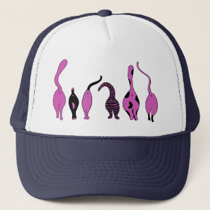 Purple Cat Butts Trucker Hat