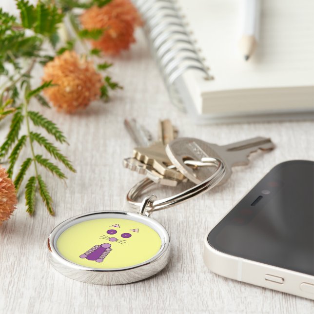 Purple CAT Key Ring (Side)