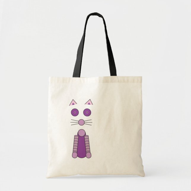 Purple CAT Tote Bag (Front)