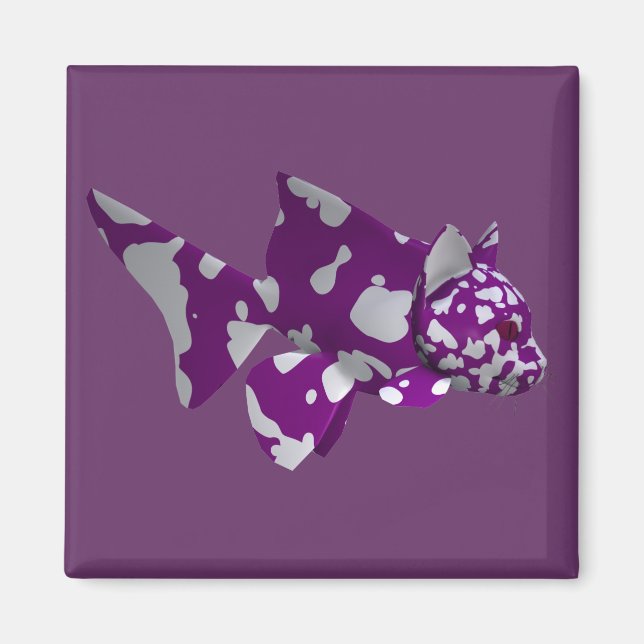 Purple Catfish Magnet (Front)