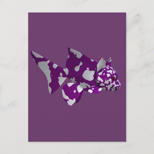 Purple Catfish Postcard (Front)
