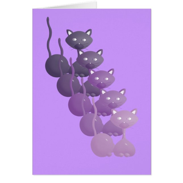 Purple Cats Relaxing (Front)