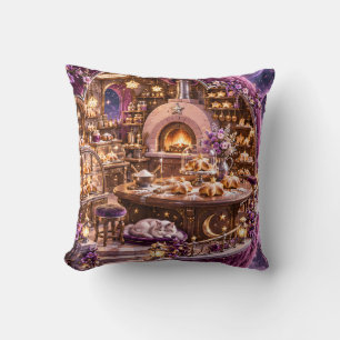 Purple Celestial Bakery Sleeping Cat Cushion
