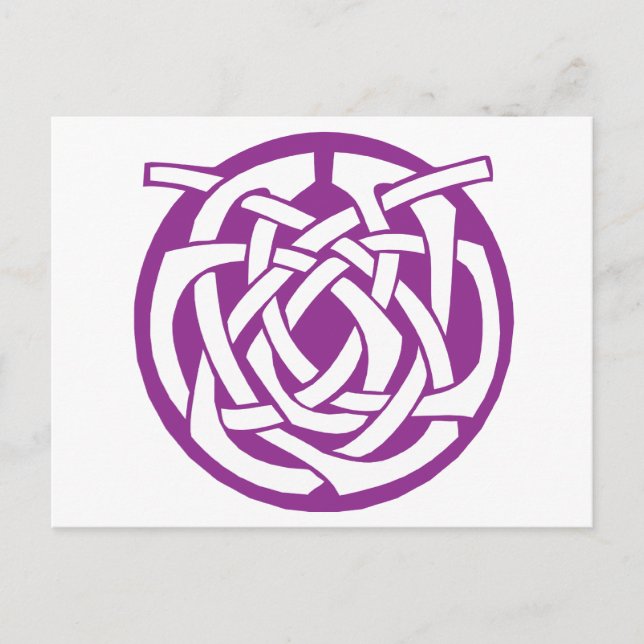 Purple Celtic Circle Postcard (Front)
