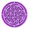 Purple Celtic Knot Design