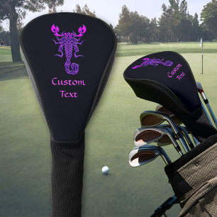 Purple Celtic Knot Scorpion Golf Head Cover