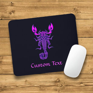 Purple Celtic Knot Scorpion Mouse Pad