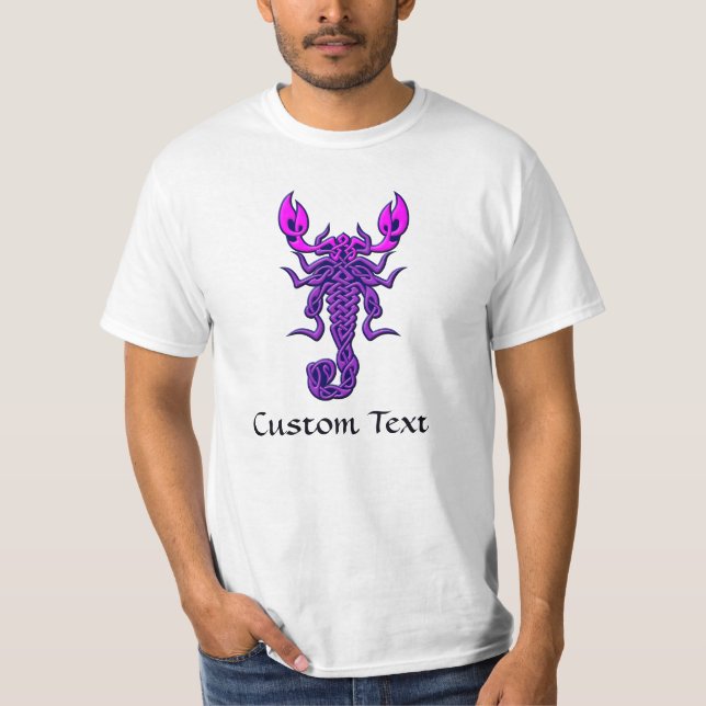 Purple Celtic Knot Scorpion T-Shirt (Front)