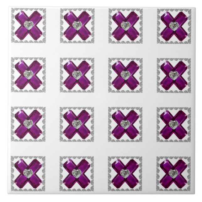 Purple Ceramic Tile (Front)