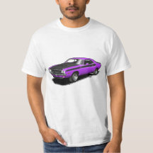 Purple Challenger classic car t-shirt