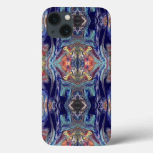 Purple chaos colours iPhone 13 case