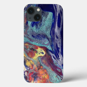 Purple chaos colours iPhone 13 case