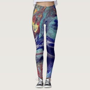 Purple chaos colours leggings