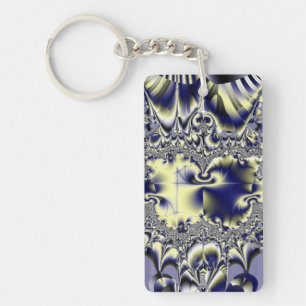 Purple Chaos Key Ring