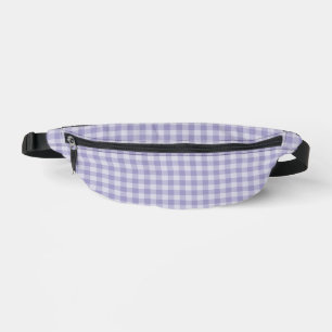 Purple Checkerboard Pattern Bum Bags