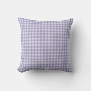 Purple Checkerboard Pattern Cushion