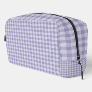 Purple Checkerboard Pattern Toiletry Bag