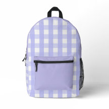 Purple checkprint Cut Sew Bag