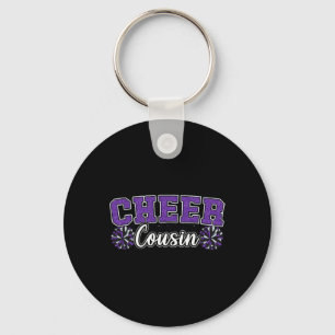Purple Cheer Cousin My Favourite Cheerleader Calls Key Ring