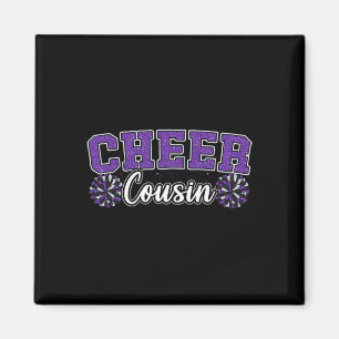 Purple Cheer Cousin My Favourite Cheerleader Calls Magnet