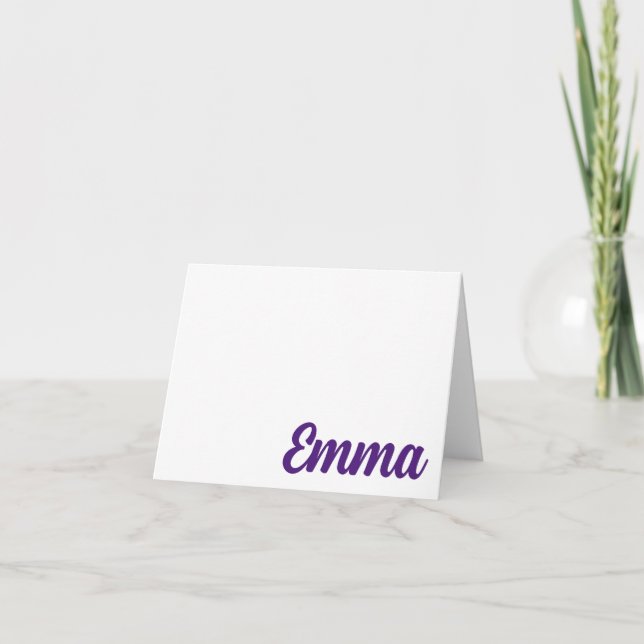 PURPLE CHEER Ft. Worth, TX  Personalised Note Card (Front)