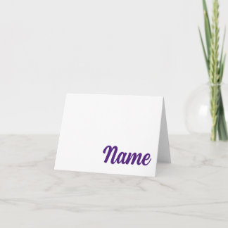 PURPLE CHEER Ft. Worth, TX  Personalised Note Card