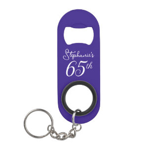 Purple Cheers to 65 Years 65th Birthday Party