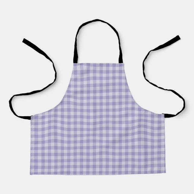 Purple Chequerboard Pattern Apron (Front)