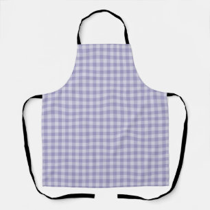 Purple Chequerboard Pattern Apron
