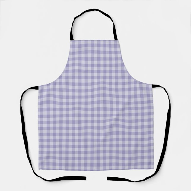Purple Chequerboard Pattern Apron (Front)