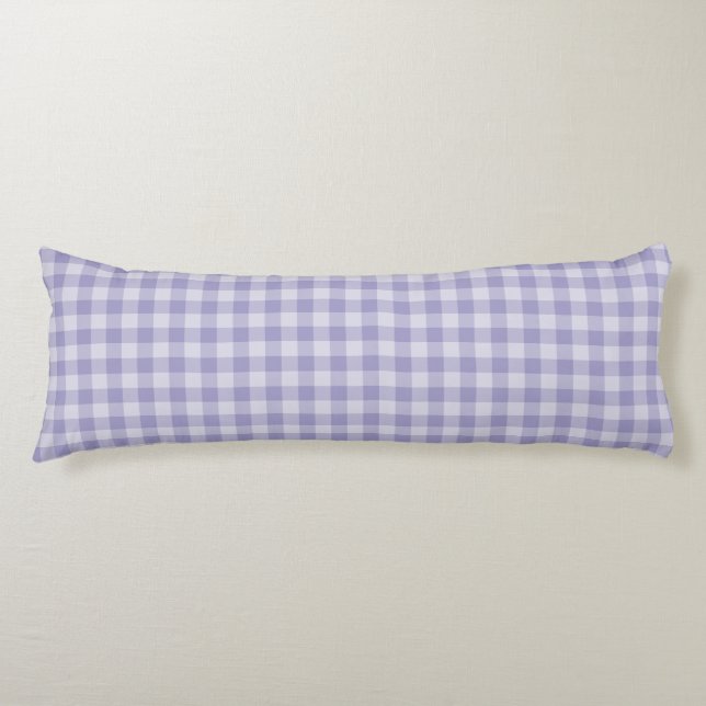 Purple Chequerboard Pattern Body Cushion (Front)