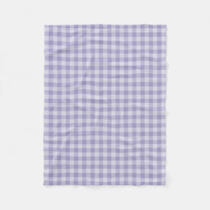 Purple Chequerboard Pattern Fleece Blanket