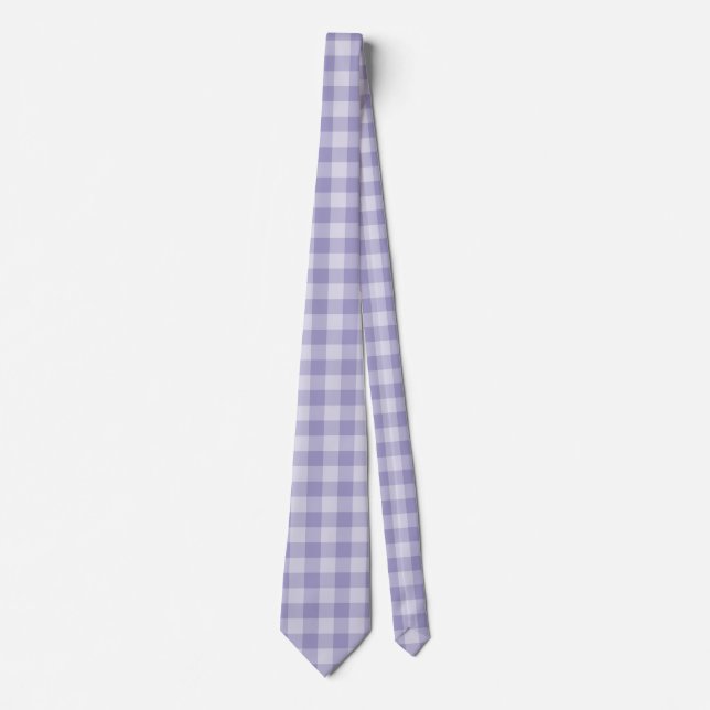 Purple Chequerboard Pattern Tie (Front)