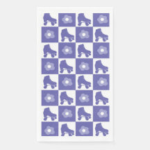 Purple Chequered Roller Derby Skate