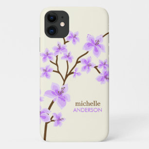 Purple Cherry Blossoms Tree iPhone 11 Case