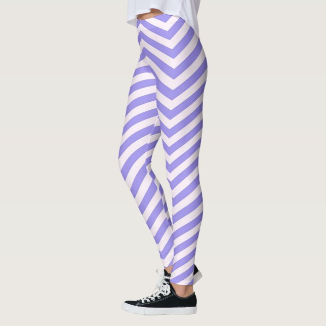 Purple Chevron Leggings (Left)