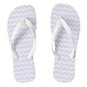 Purple Chevron Thongs