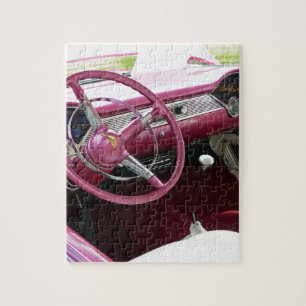 Purple Chevy Bel Air Jigsaw Puzzle