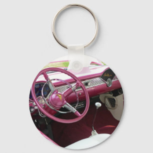 Purple Chevy Bel Air Key Ring
