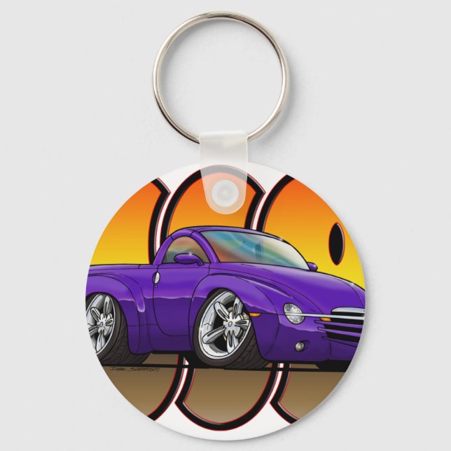 Purple Chevy SSR Key Ring (Front)
