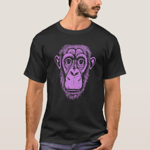 Purple Chimpanzee Ape Not Monkey Cute Chimp T-Shirt