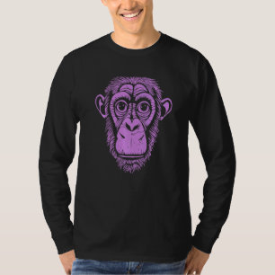 Purple Chimpanzee Ape Not Monkey Cute Chimp T-Shirt