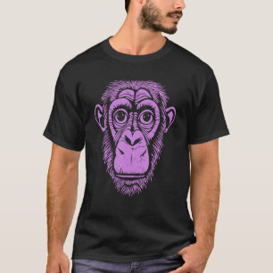 Purple Chimpanzee Ape Not Monkey Cute Chimp T-Shirt