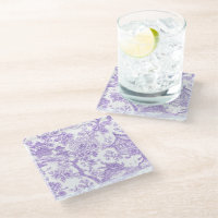 Purple Chinoiserie Toile Dragon Cherry Blossom