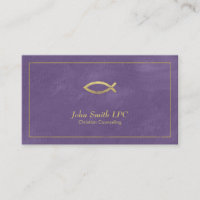 Purple Christian Counsellor Ichthus Appointment