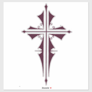 Purple Christian Cross