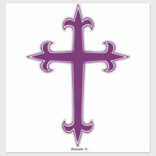 Purple Christian Cross