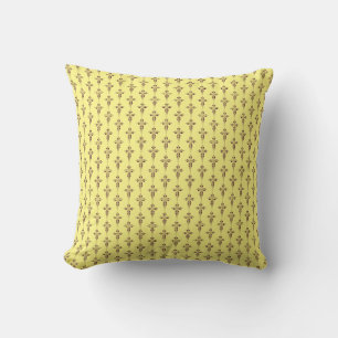 Purple Christian Cross Cushion